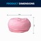 Flash Furniture Bean Bag Chair, 42 in W 42" L 19" H DG-BEAN-LARGE-DOT-PK-GG - alternate 8